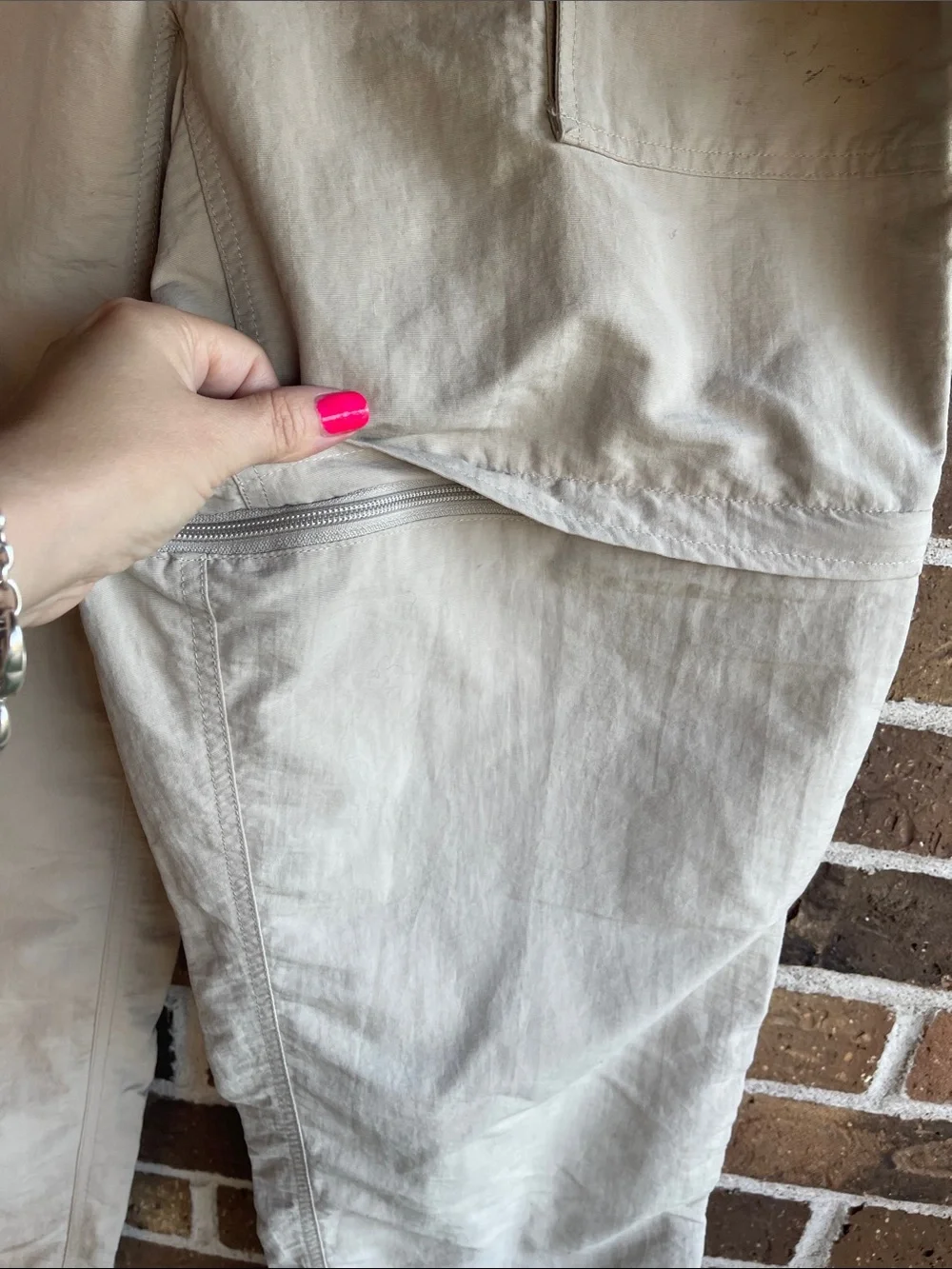 The North Face Convertible Pants Beige Utility Hiking Outdoor